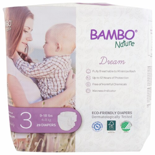 Bambo Nature Size 3 Diapers Perspective: front