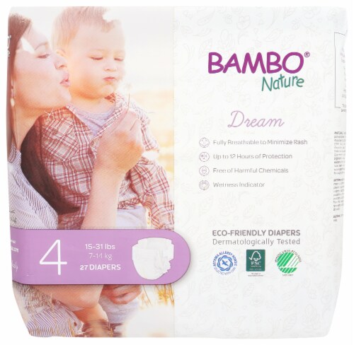 Bambo Nature Size 4 Diapers Perspective: front