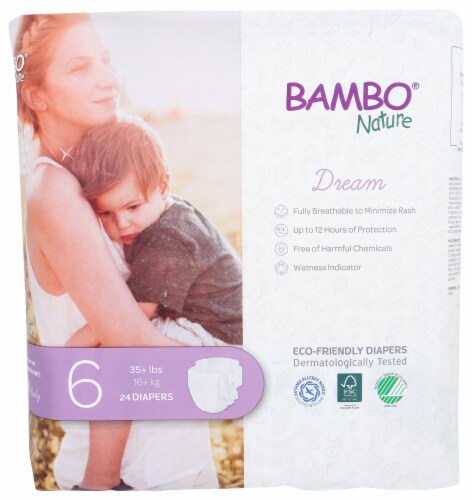 Bambo Nature Size 6 Diapers Perspective: front
