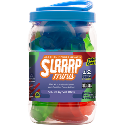 Slrrrp Minis Alcohol Infused Gelatin Perspective: front