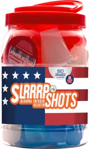 Slrrrp Shots Alcohol Infused Gelatin Variety Pack Perspective: front