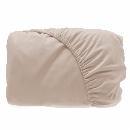 BedVoyage Luxury 100% viscose from Bamboo Fitted Sheet, King - Champagne Perspective: front