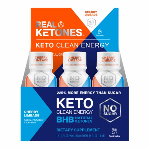 Real Ketones™ Energy Naturally Flavored & Sugar Free Dietary Supplement Perspective: front
