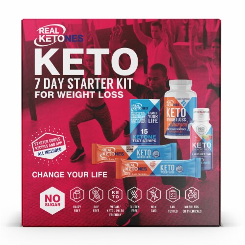 RK Foods Real Ketones Keto Starter Kit Perspective: front