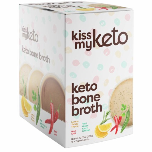 Kiss My Keto Bone Broth Variety Stick Packs Perspective: front