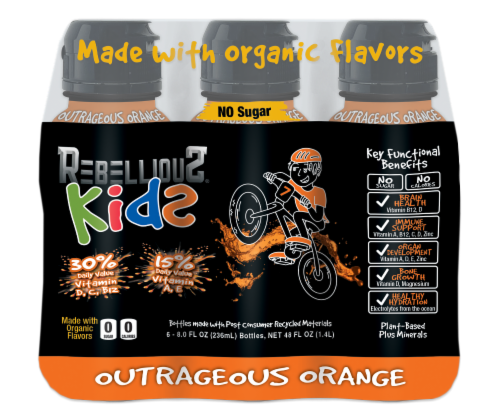 Rebellious® Kids Outrageous Orange Perspective: front