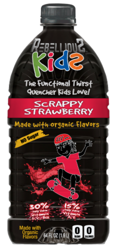 Rebellious® Kids Scrappy Strawberry Perspective: front