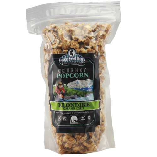 Arctic Circle Enterprises Alaskan Sweet Things Klondike Gourmet Caramel Popcorn Perspective: front