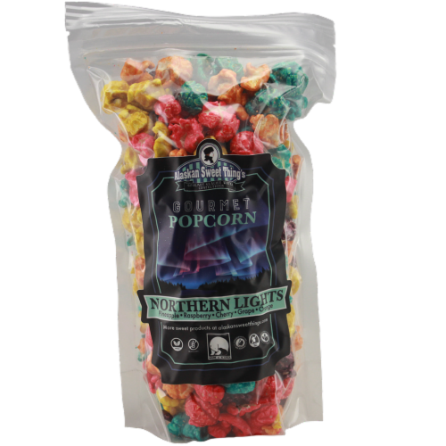 Arctic Circle Enterprises Alaskan Sweet Things Northern Lights Gourmet Popcorn Perspective: front