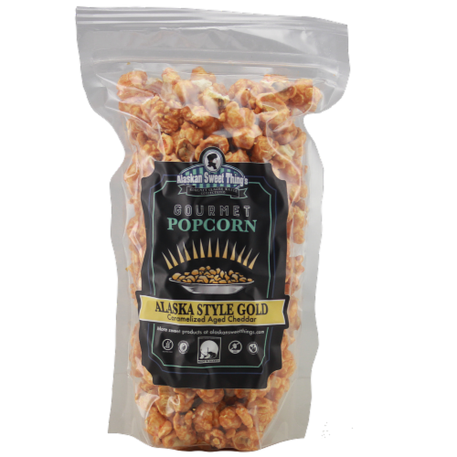 Arctic Circle Enterprises Alaskan Sweet Things Alaska Style Gold Gourmet Popcorn Perspective: front