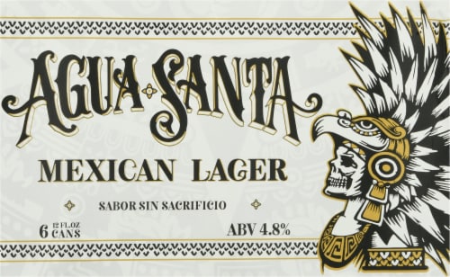 Figueroa Mountain Brewing Co. Agua Santa Mexican Lager Beer Perspective: front