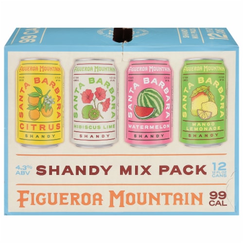 Figueroa Mountain Brewing Co Shandy Mix Pack Perspective: front