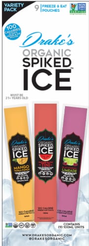 Drake's Organic Spiked Ice Variety Pack Perspective: front