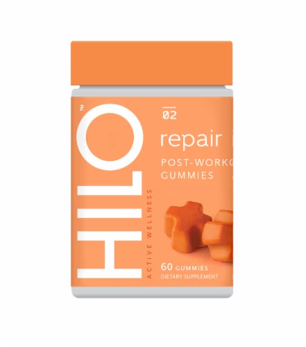 HiLo Repair Post-Workout Gummies Perspective: front
