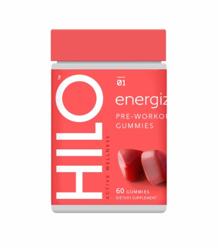 HiLo Energize Pre-Workout Gummies Perspective: front