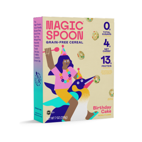 Magic Spoon Birthday Cake Cereal Perspective: front