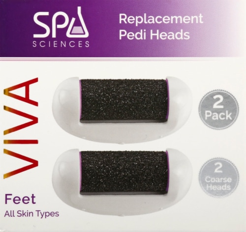 Spa Sciences Viva Replacement Pedi Heads 2 Pack Perspective: front