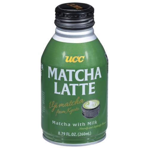 UCC Matcha Tea Latte Can Perspective: front