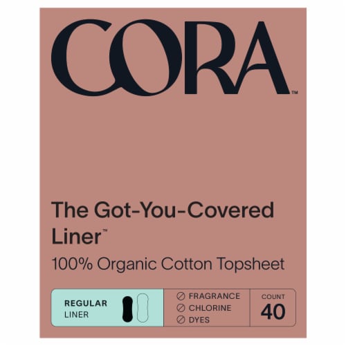 Cora Organic Cotton Ultra Thin Liners, 40 ct - Kroger