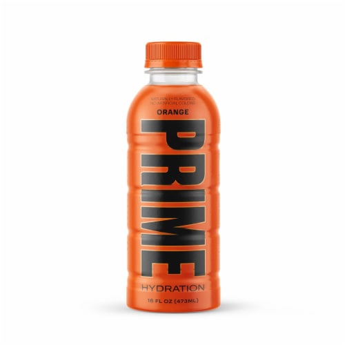 Prime Orange Hydration Sports Drink Perspective: front