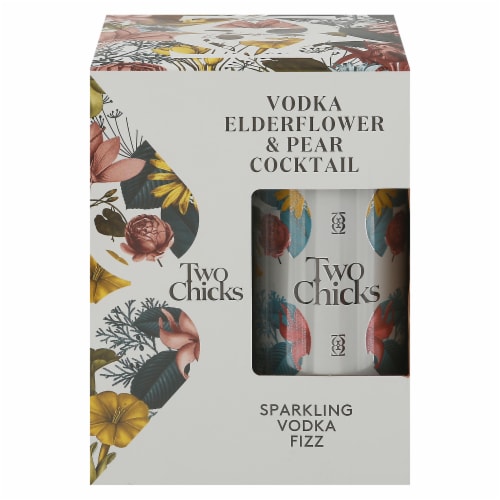 Two Chicks Vodka Elderflower & Pear Cocktail Perspective: front
