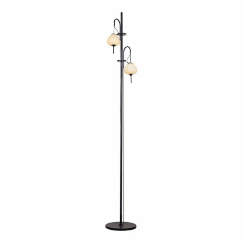 VONN Lecce 70 ETL Certified Integrated LED Aluminum Floor Lamp in Black Perspective: front