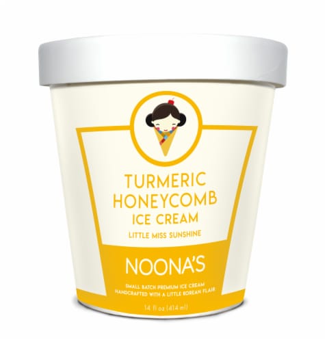 Noona's Turmeric Honeycomb Ice Cream - 5 pints Perspective: front
