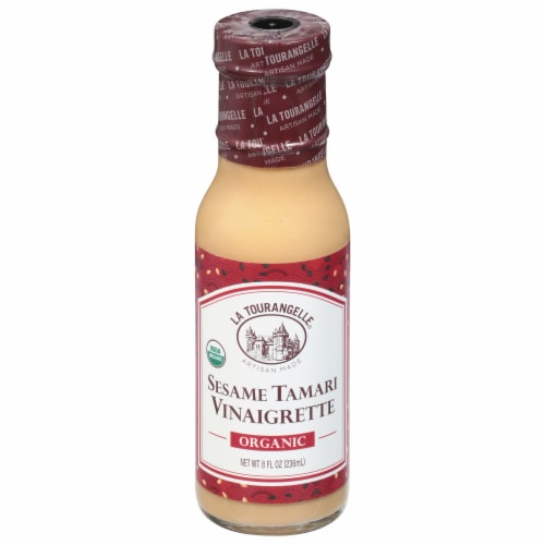 La Tourangelle® Organic Sesame Tamari Vinaigrette Salad Dressing Perspective: front