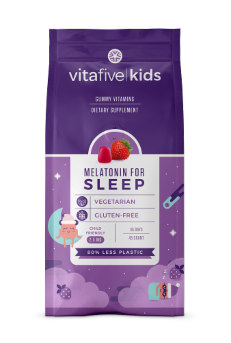 vitafive Kids Melatonin Gummy Vitamins Perspective: front