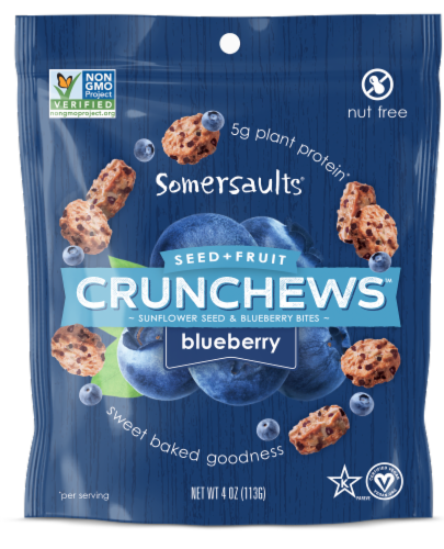 Somersaults Blueberry Crunchews Perspective: front