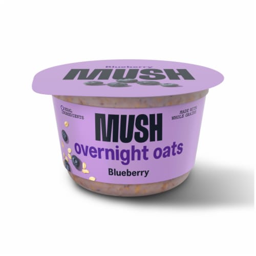 MUSH Blueberry Overnight Oats Perspective: front