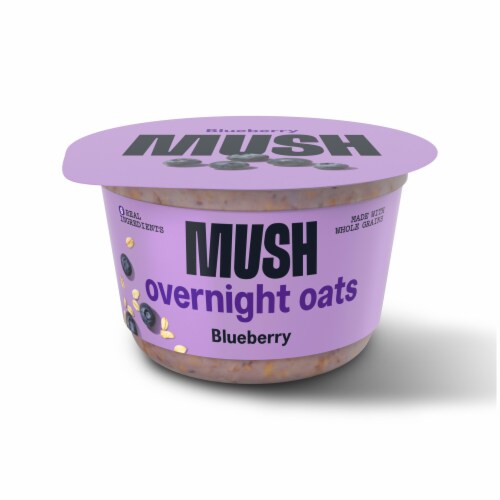 MUSH Blueberry Overnight Oats Perspective: front