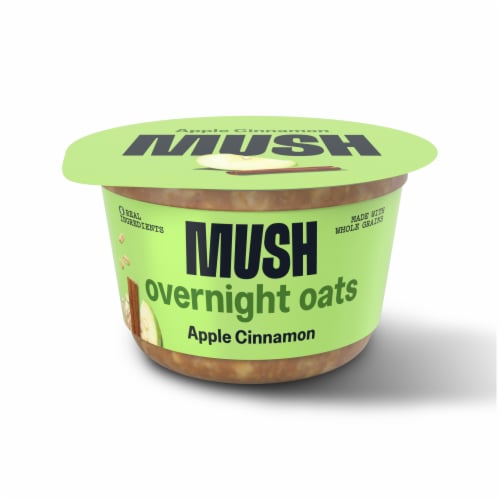 MUSH Apple Cinnamon Overnight Oats Perspective: front