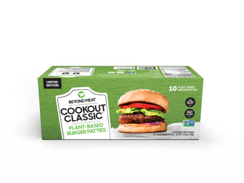 Beyond Meat Plant-Based Patties, 4 oz, 10 ct