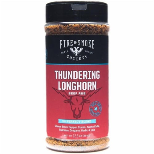 Fire and Smoke Society Thundering Longhorn™ Beef Rub Perspective: front