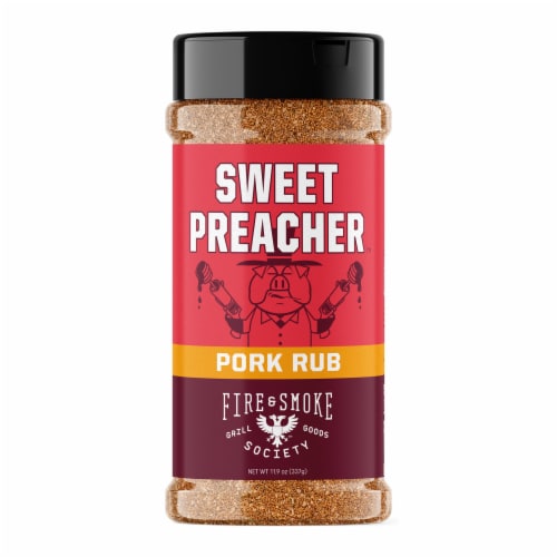 Fire & Smoke Society Sweet Preacher™ Sweet Southern Pork Rub Perspective: front