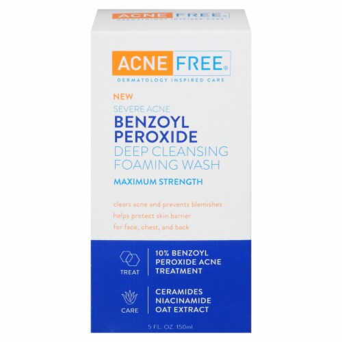 AcneFree® Benzoyl Peroxide Deep Cleansing Foaming Wash Perspective: front