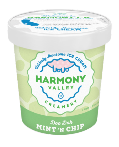 Harmony Valley Creamery Doo Dah Mint 'N Chip Perspective: front
