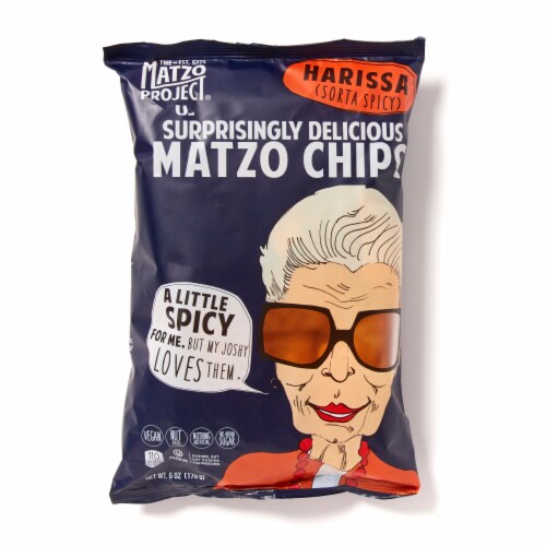 The Matzo Project Harissa (Sorta Spicy) Matzo Chips Perspective: front