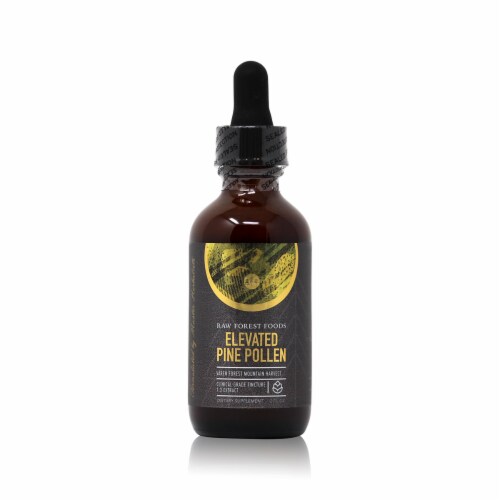RAW Forest Foods Elevated Pine Pollen Dietary Supplement Perspective: front