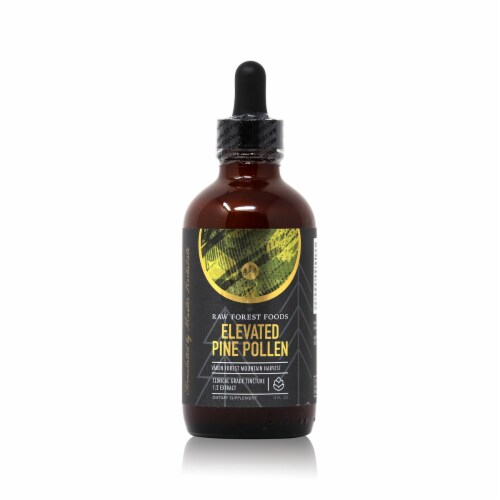 RAW Forest Foods Elevated Pine Pollen Dietary Supplement Perspective: front