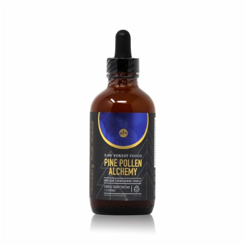 RAW Forest Foods Pine Pollen Alchemy Endocrine Strengthening Formula Dietary Supplement Perspective: front