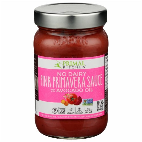 Primal Kitchen® No Dairy Pink Primavera Sauce Perspective: front
