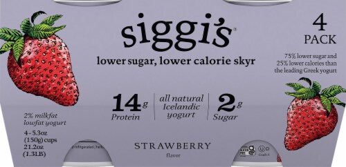 Siggi's® Strawberry Flavor Icelandic Yogurt Perspective: front