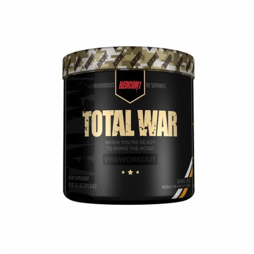 Redcon1  Total War Preworkout   Orange Crush Perspective: front