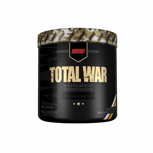 Redcon1  Total War Preworkout   Orange Crush Perspective: front