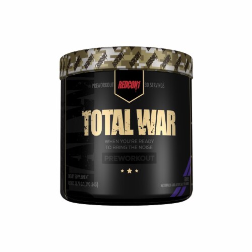 Redcon1  Total War Preworkout   Grape Perspective: front
