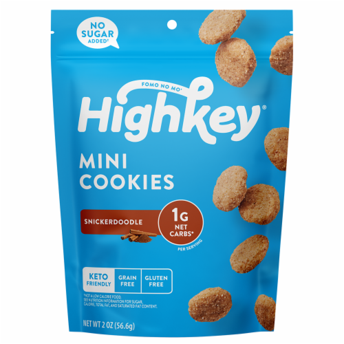 HighKey® Keto Snickerdoodle Mini Cookies Perspective: front