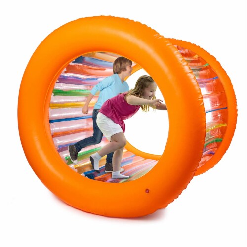 Giant inflatable wheel outlet