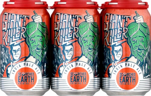 Scorched Earth Brewing Company Giant Killer IPA Perspective: front